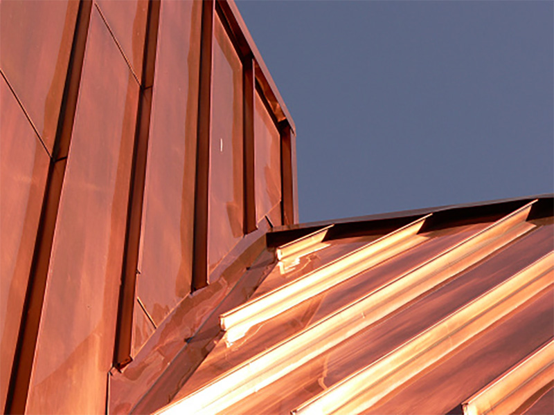 Copper roofing