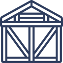 Roof carpentry 1 icon structure